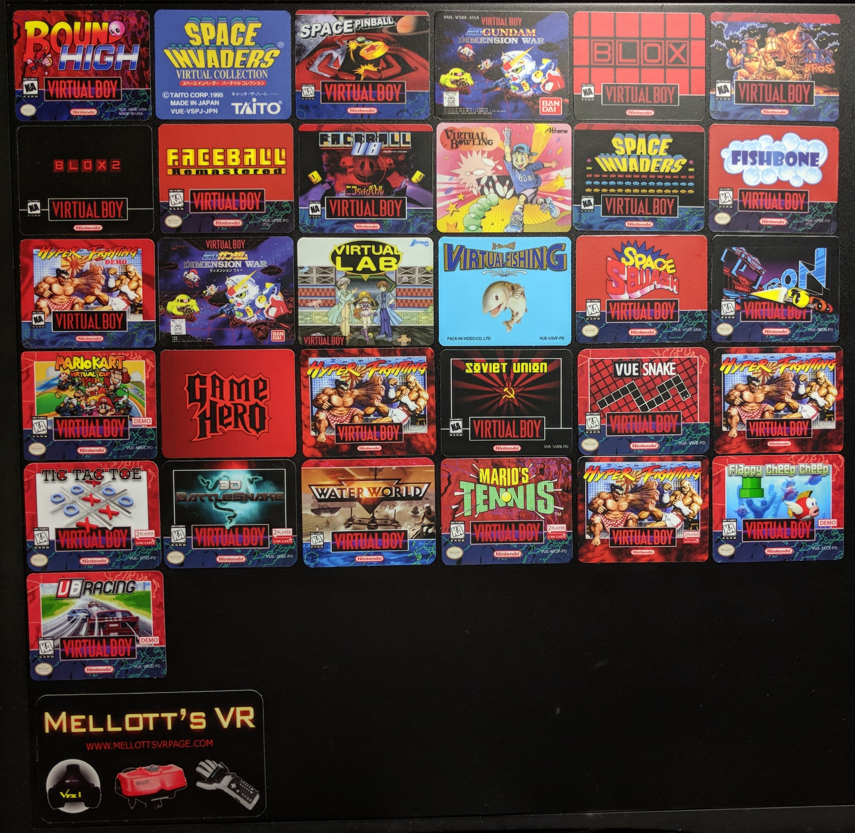 virtual boy games for sale